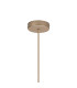 Nora Single Pendant 1 Light Adjustable E27 Gold/White/Clear Glass With Frosted Inner-6