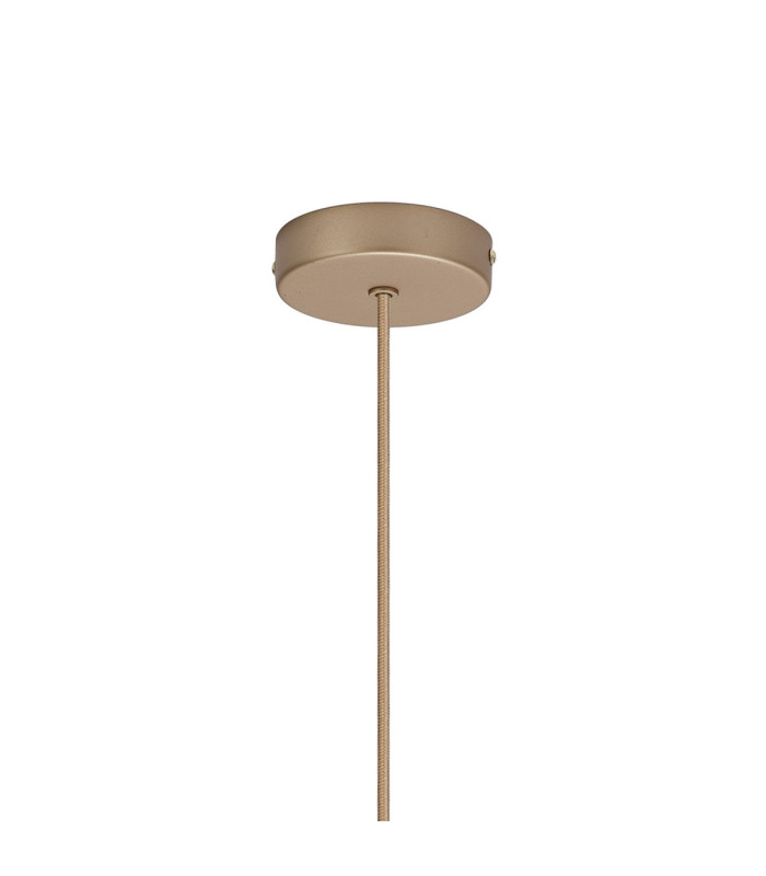 Nora Single Pendant 1 Light Adjustable E27 Gold/White/Clear Glass With Frosted Inner-6