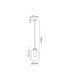 Nora Single Pendant 1 Light Adjustable E27 Gold/White/Clear Glass With Frosted Inner-7
