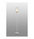 Nora Floor Lamp 1 Light E27 White/Wood/Clear Glass With Frosted Inner-2