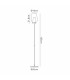 Nora Floor Lamp 1 Light E27 White/Wood/Clear Glass With Frosted Inner-5
