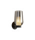 Nora Wall Lamp 1 Light E27 Black/Black Marble/Chrome Glass With Frosted Inner-1