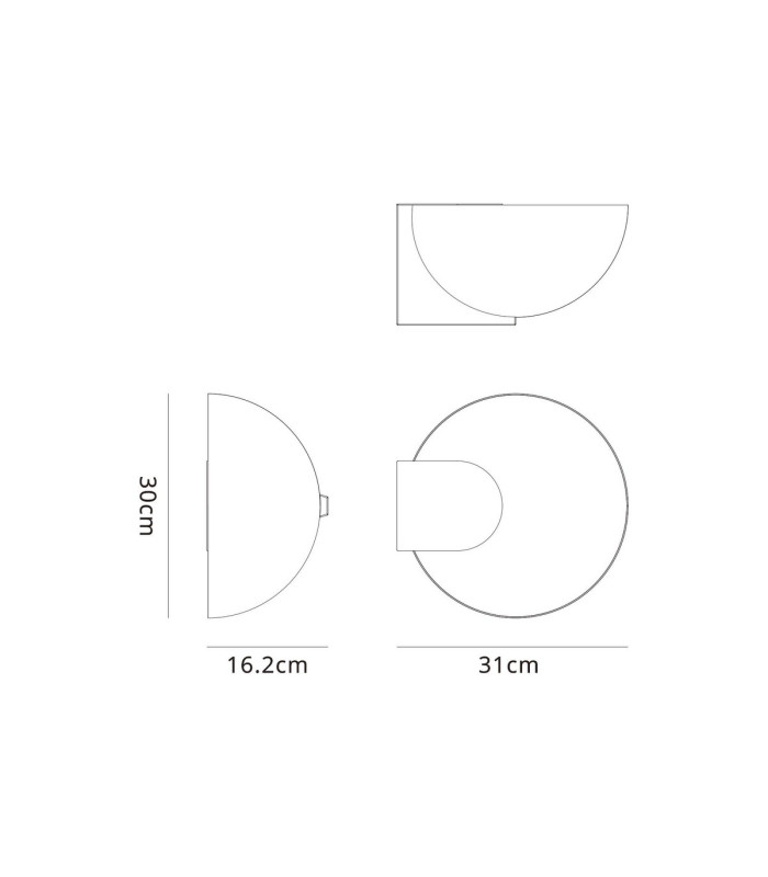 Oculo 30cm Table Lamp 12W LED 3000K 1080lm Satin Gold 3yrs Warranty-7