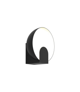 Oculo 20cm Wall Lamp 5W LED 3000K 400lm Black 3yrs Warranty-1