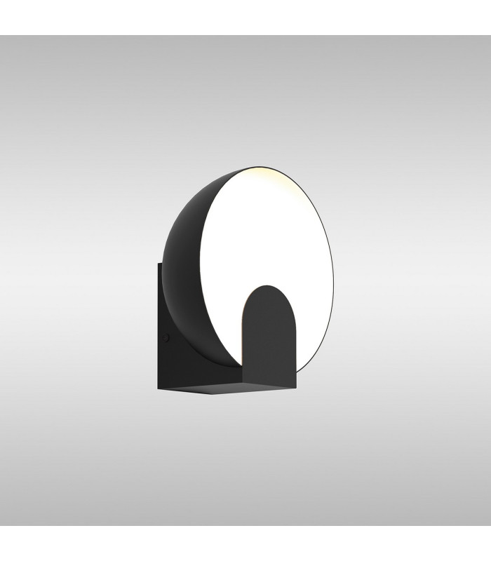 Oculo 20cm Wall Lamp 5W LED 3000K 400lm Black 3yrs Warranty-2