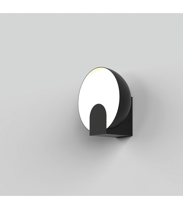 Oculo 20cm Wall Lamp 5W LED 3000K 400lm Black 3yrs Warranty-4