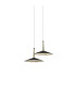 Orion 2 Light Linear Pendant  16W LED 3000K 1180lm Black