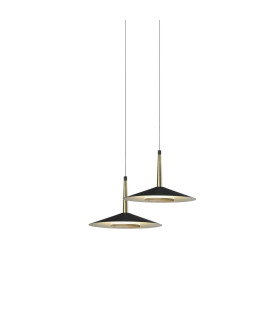 Orion 2 Light Linear Pendant  16W LED 3000K 1180lm Black