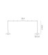 Orion 2 Light Linear Pendant  16W LED 3000K 1180lm Black