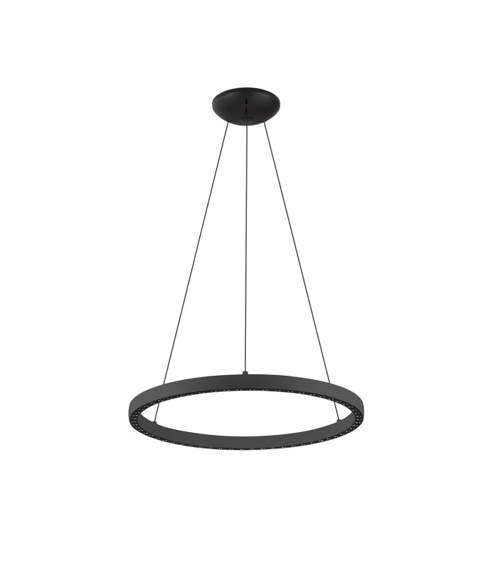 Riumar Ring Pendant 62cm 40W+15W LED 3 Way Relay 3000K 3800lm Black 3yrs Warranty-1