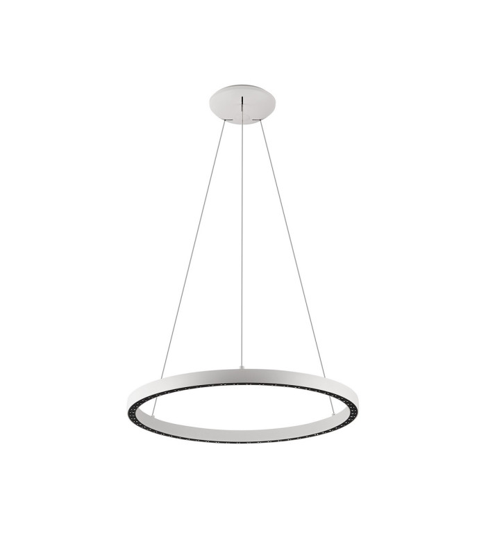 Riumar Ring Pendant 62cm 40W+15W LED 3 Way Relay 3000K 3800lm White 3yrs Warranty-1