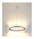 Riumar Ring Pendant 62cm 40W+15W LED 3 Way Relay 3000K 3800lm White 3yrs Warranty-2