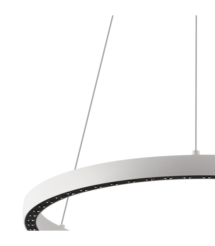 Riumar Ring Pendant 62cm 40W+15W LED 3 Way Relay 3000K 3800lm White 3yrs Warranty-4