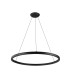 Riumar Ring Pendant 92cm 60W+20W LED 3 Way Relay 3000K 5800lm Black 3yrs Warranty-1