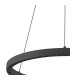 Riumar Ring Pendant 92cm 60W+20W LED 3 Way Relay 3000K 5800lm Black 3yrs Warranty-5