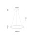 Riumar Ring Pendant 92cm 60W+20W LED 3 Way Relay 3000K 5800lm White 3yrs Warranty-7