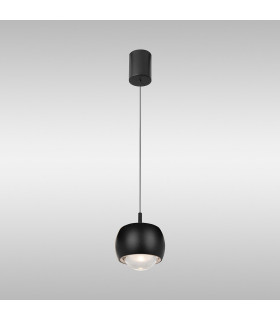Roller Rise And Fall Pendant 12W LED 3000K 1000lm Black 3yrs Warranty-2