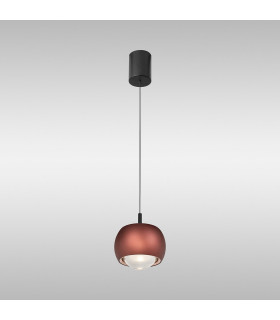 Roller Rise And Fall Pendant 12W LED 3000K 1000lm Coffee/Black 3yrs Warranty-2