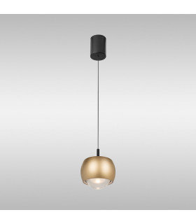 Roller Rise And Fall Pendant 12W LED 3000K 1000lm Gold/Black 3yrs Warranty-2