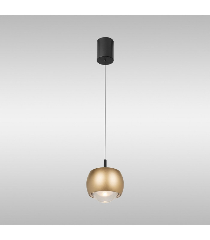 Roller Rise And Fall Pendant 12W LED 3000K 1000lm Gold/Black 3yrs Warranty-2
