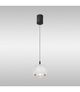 Roller Rise And Fall Pendant 12W LED 3000K 1000lm White/Black 3yrs Warranty-2