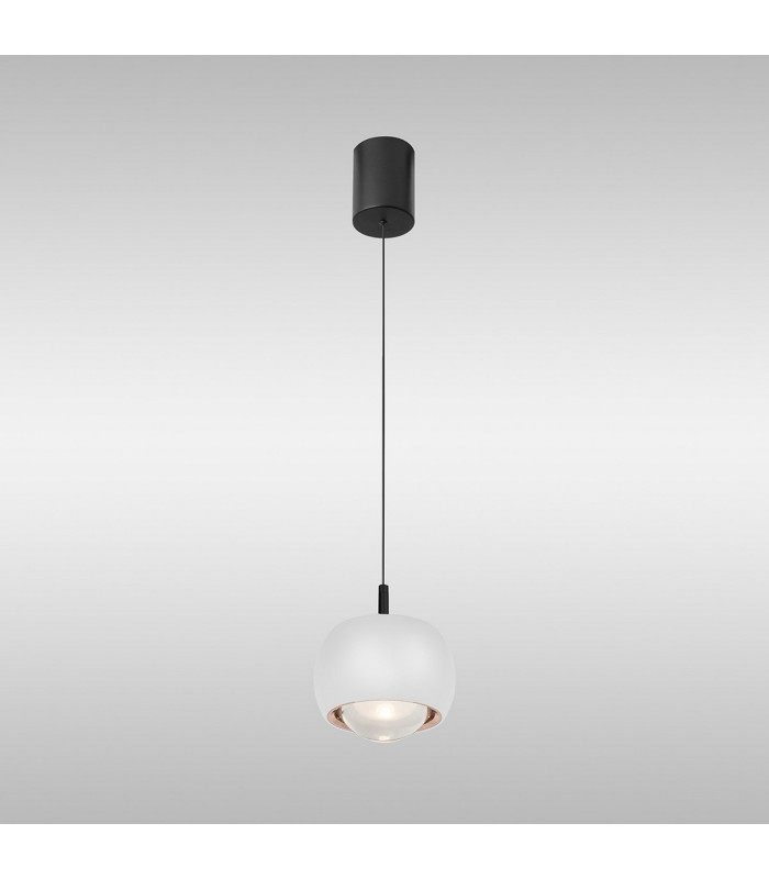 Roller Rise And Fall Pendant 12W LED 3000K 1000lm White/Black 3yrs Warranty-2