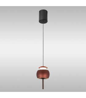 Roller Rise And Fall Pendant 12W LED 3000K 450lm Coffee/Black 3yrs Warranty-2