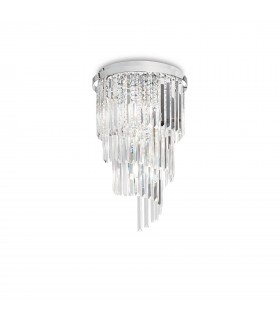 8 Light Ceiling Light Chandelier Chrome, E14 - 1