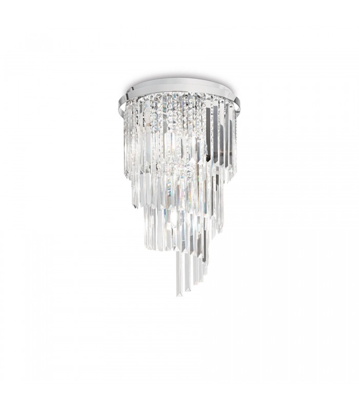 8 Light Ceiling Light Chandelier Chrome, E14 - 1