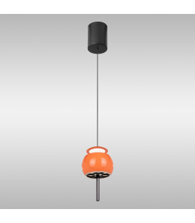 Roller Rise And Fall Pendant 12W LED 3000K 450lm Orange/Black 3yrs Warranty-2