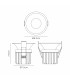 Rombok Downlight 12W LED Dimmable CCT LED Cut Out: 75mm 1080lm 36° Deg IP65 DRIVER INC. Black 3yrs Warranty-5