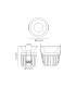 Rombok Downlight 8W LED Dimmable CCT LED Cut Out: 55mm 720lm 36° Deg IP65 DRIVER INC. Black 3yrs Warranty-5