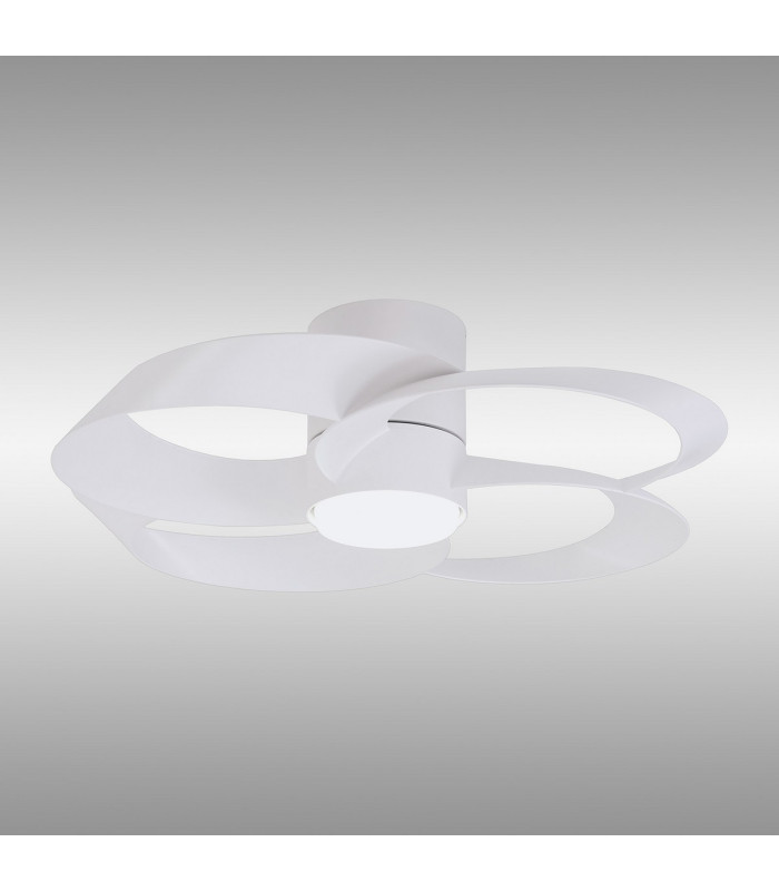 Rose 24W LED Dimmable Ceiling Light With Built-In 25W DC Reversible Fan Remote Control 2700-5000K 1800lm White-2