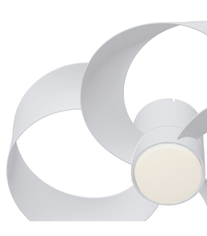 Rose 24W LED Dimmable Ceiling Light With Built-In 25W DC Reversible Fan Remote Control 2700-5000K 1800lm White-4