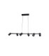 Sal 6 Light Linear Pendant Spotlight GU10 Matt Black-1