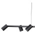 Sal 6 Light Linear Pendant Spotlight GU10 Matt Black-4