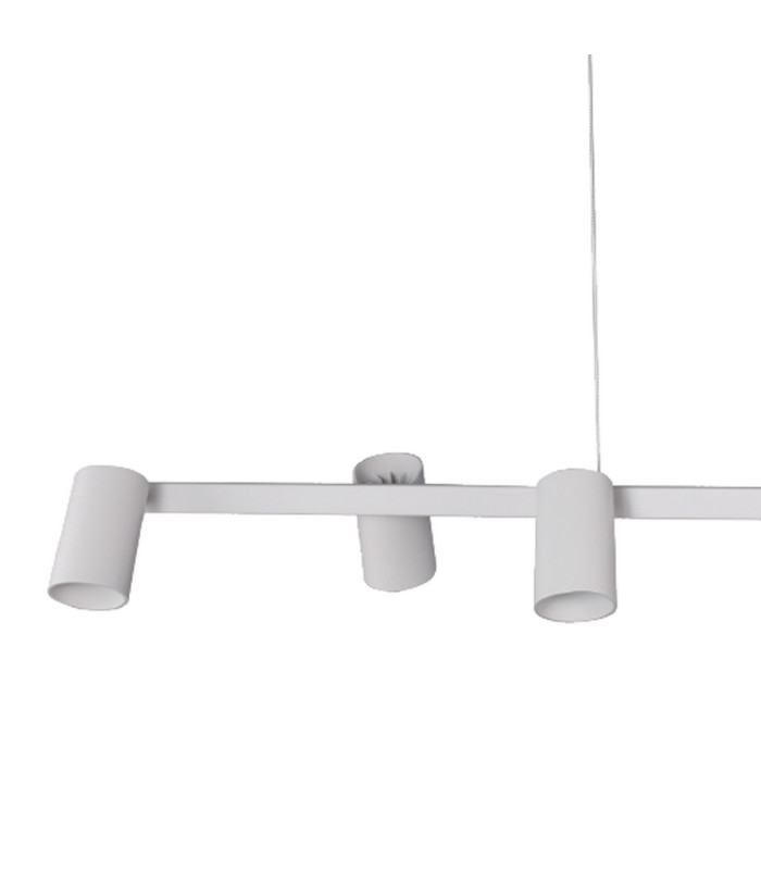 Sal 6 Light Linear Pendant Spotlight GU10 Matt White-4