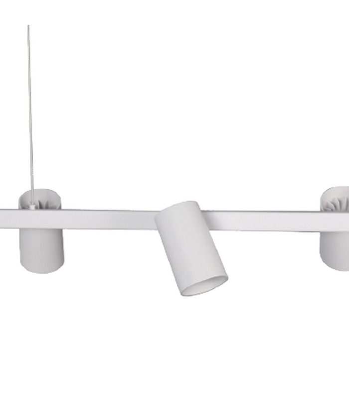 Sal 6 Light Linear Pendant Spotlight GU10 Matt White-5