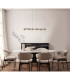 Sal 6 Light Linear Pendant Spotlight GU10 Satin Gold/Matt Black-3