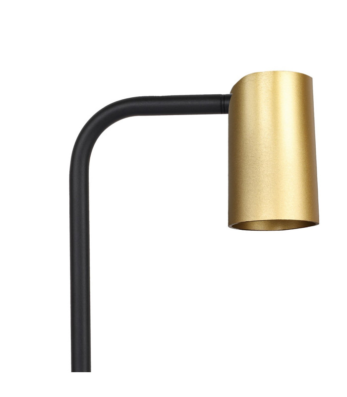 Sal Small Table Lamp With Inline Switch 1 Light GU10 Satin Gold/Matt Black-5