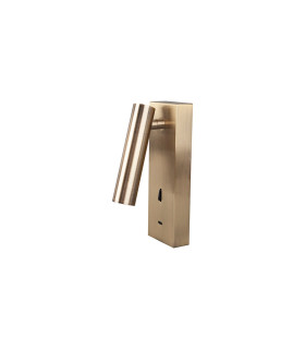 Tarifa II Wall/Reading Light Adjustable With USB-C Socket 3W LED 3000K 210lm Switched Antique Brass 3yrs Warranty-1