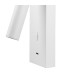 Tarifa II Wall/Reading Light Adjustable With USB-C Socket 3W LED 3000K 210lm Switched White 3yrs Warranty-3
