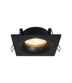 Tavira Recessed Spotlight 8.5cm Square GU10 (Max 12W) IP54 Cut Out 68mm Black-1