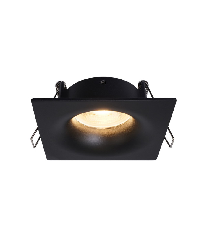 Tavira Recessed Spotlight 8.5cm Square GU10 (Max 12W) IP54 Cut Out 68mm Black-1