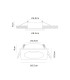 Tavira Recessed Spotlight 8.5cm Square GU10 (Max 12W) IP54 Cut Out 68mm Black-5