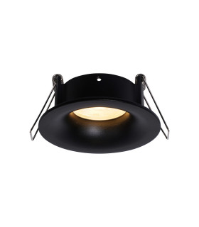 Tavira Recessed Spotlight 8.5cm Round GU10 (Max 12W) IP54 Cut Out 68mm Black-1