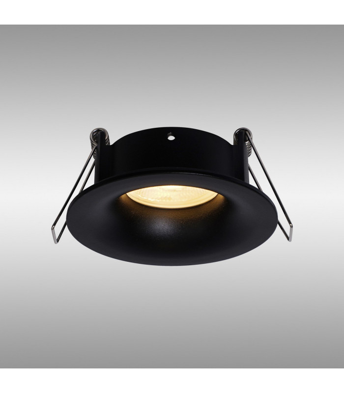 Tavira Recessed Spotlight 8.5cm Round GU10 (Max 12W) IP54 Cut Out 68mm Black-2