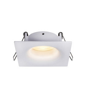 Tavira Recessed Spotlight 8.5cm Square GU10 (Max 12W) IP54 Cut Out 68mm White-1