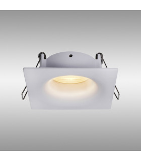 Tavira Recessed Spotlight 8.5cm Square GU10 (Max 12W) IP54 Cut Out 68mm White-2