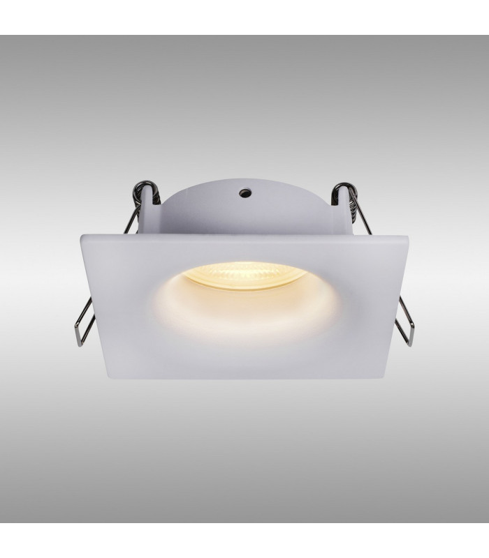 Tavira Recessed Spotlight 8.5cm Square GU10 (Max 12W) IP54 Cut Out 68mm White-2